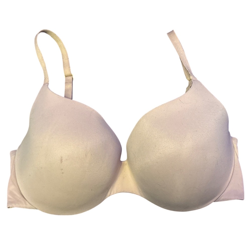 Auden Womens Beige Embedded Wire Bra T-Shirt Full Coverage Bra, Size 36D